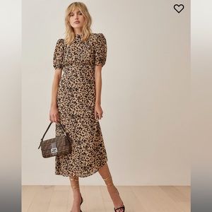 Reformation Animal Print Dress